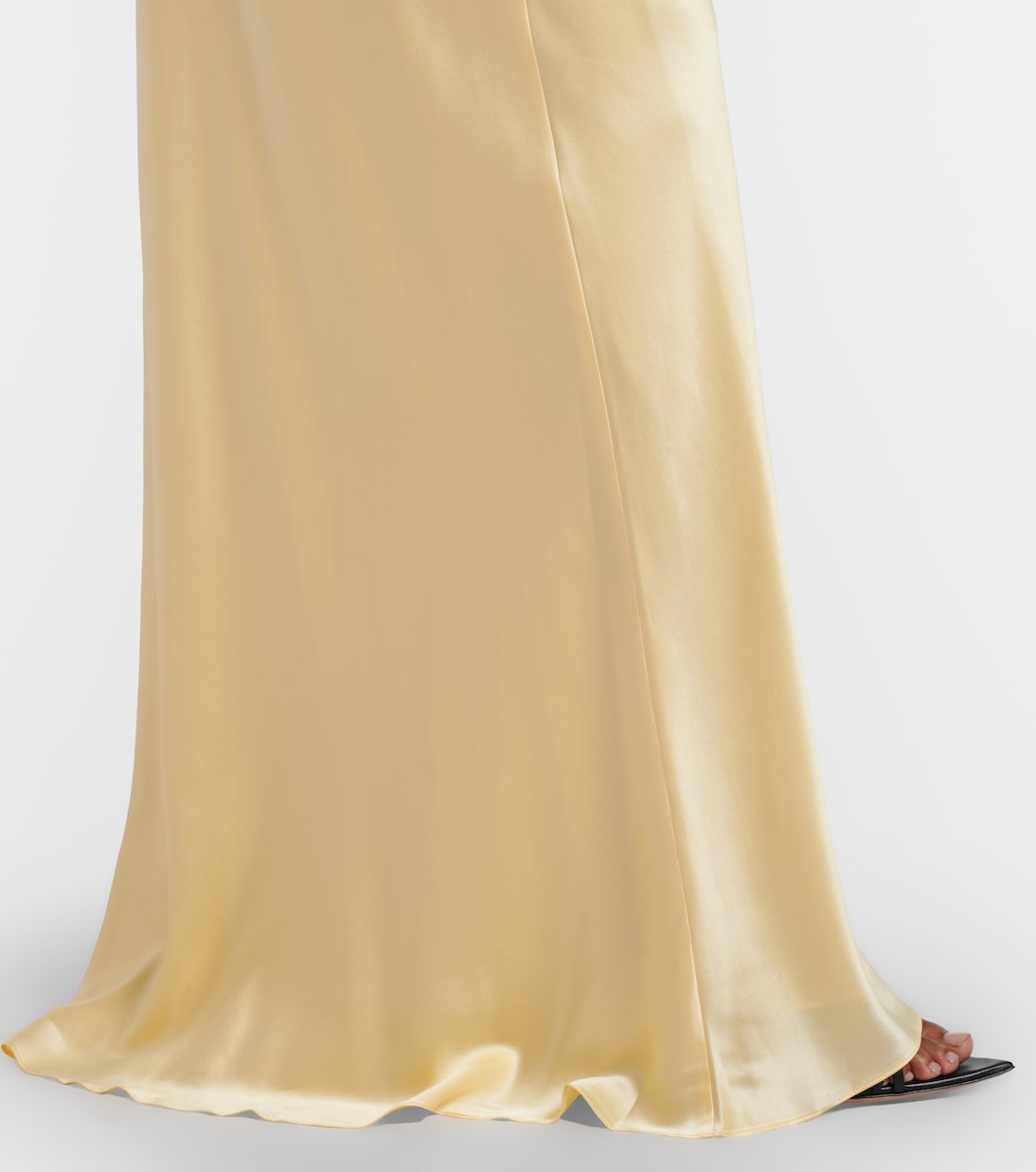 Draped silk satin gown | The Sei