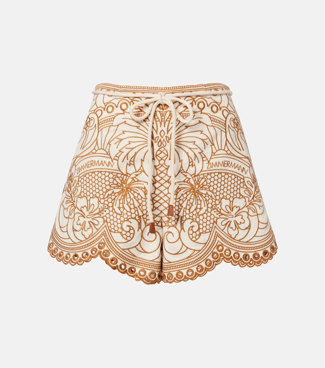 Como 엠브로이더리 코튼 쇼츠 | Zimmermann