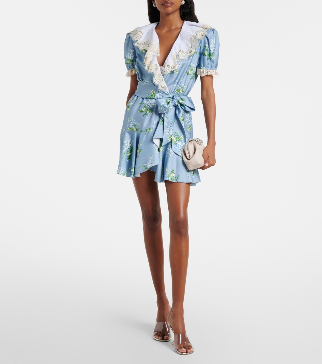 Camelia embellished clutch | Amina Muaddi