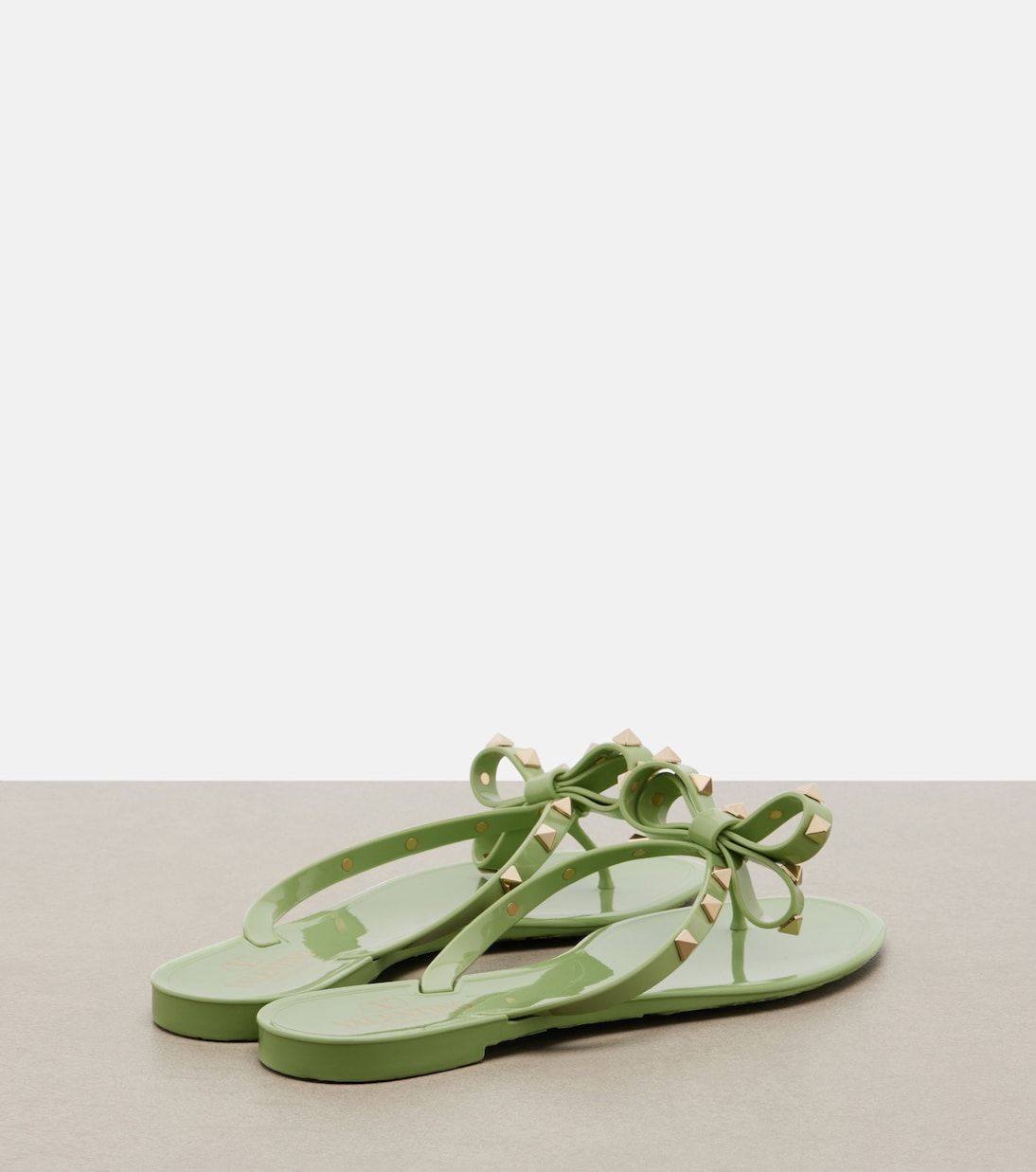 Rockstud PVC thong sandals | Valentino Garavani