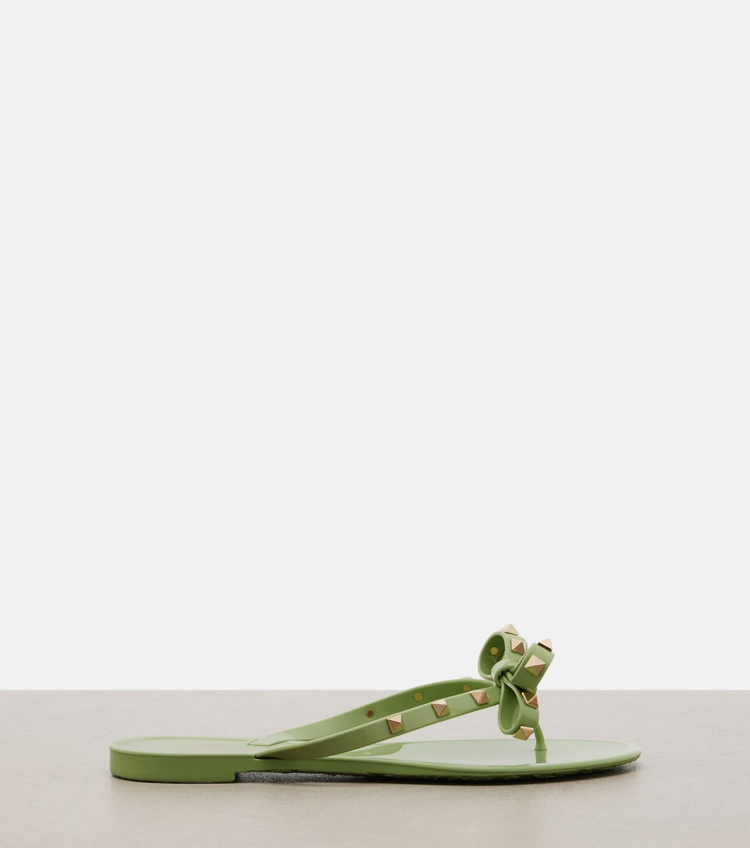 Rockstud PVC thong sandals | Valentino Garavani
