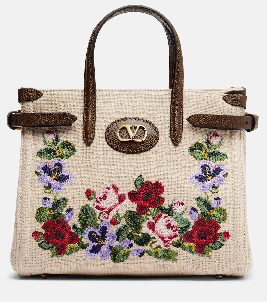 Antibes Medium canvas top-handle bag | Valentino Garavani
