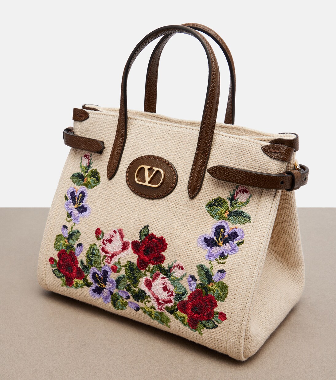 Antibes Medium canvas top-handle bag | Valentino Garavani