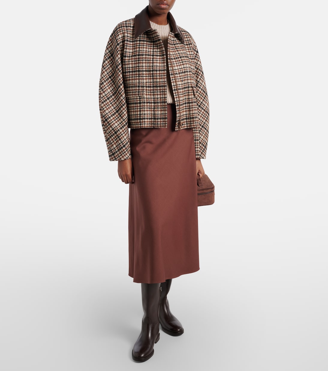 Wool-blend midi skirt | Brunello Cucinelli