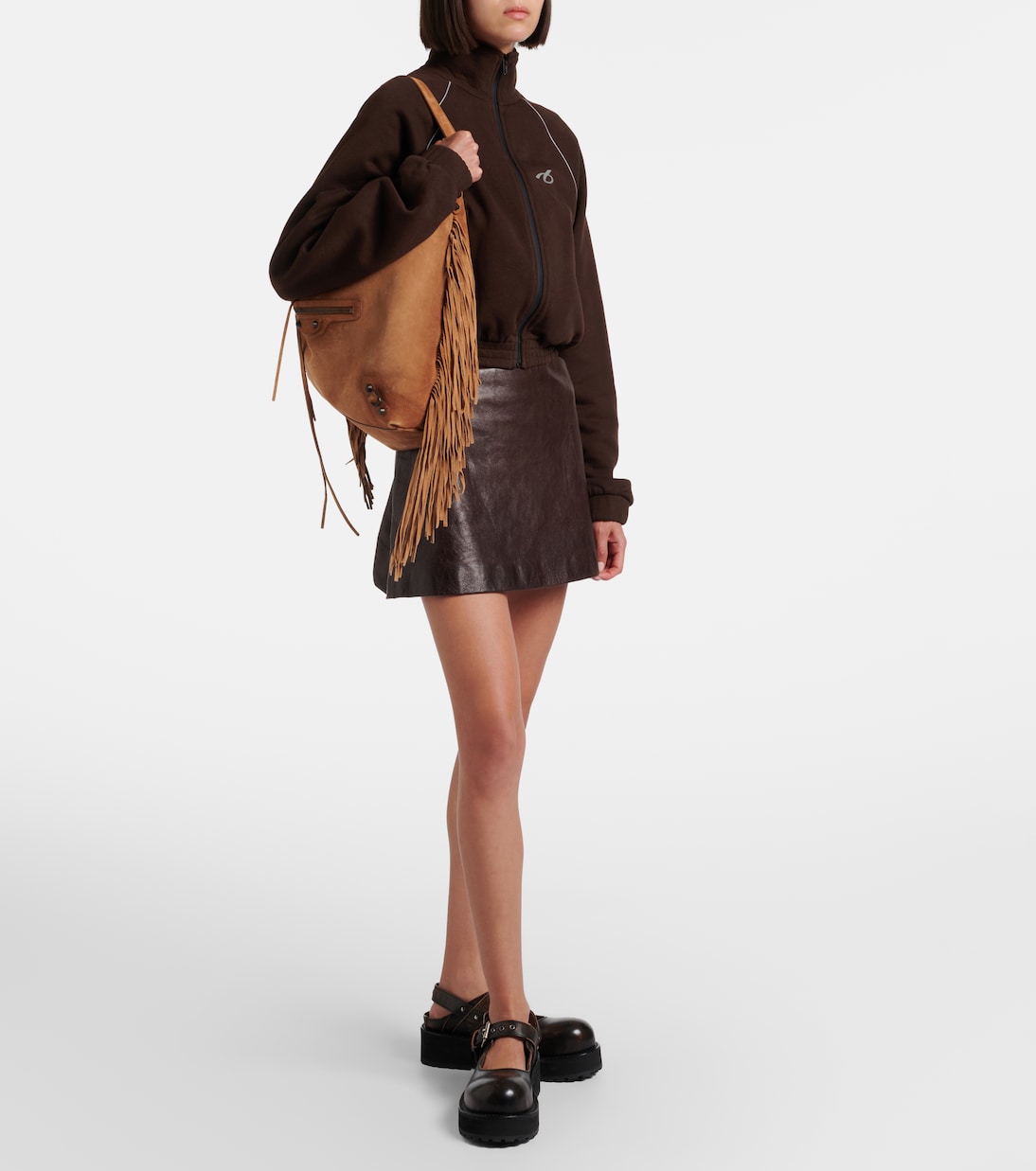 Le City Medium suede shoulder bag | Balenciaga