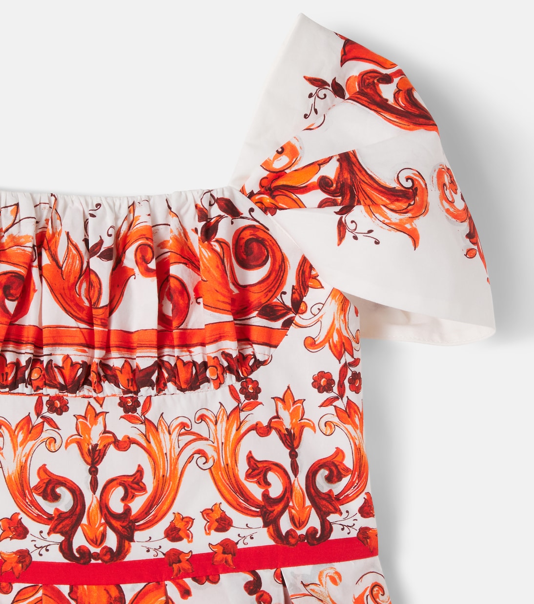 Printed cotton dress | Dolce&Gabbana Kids