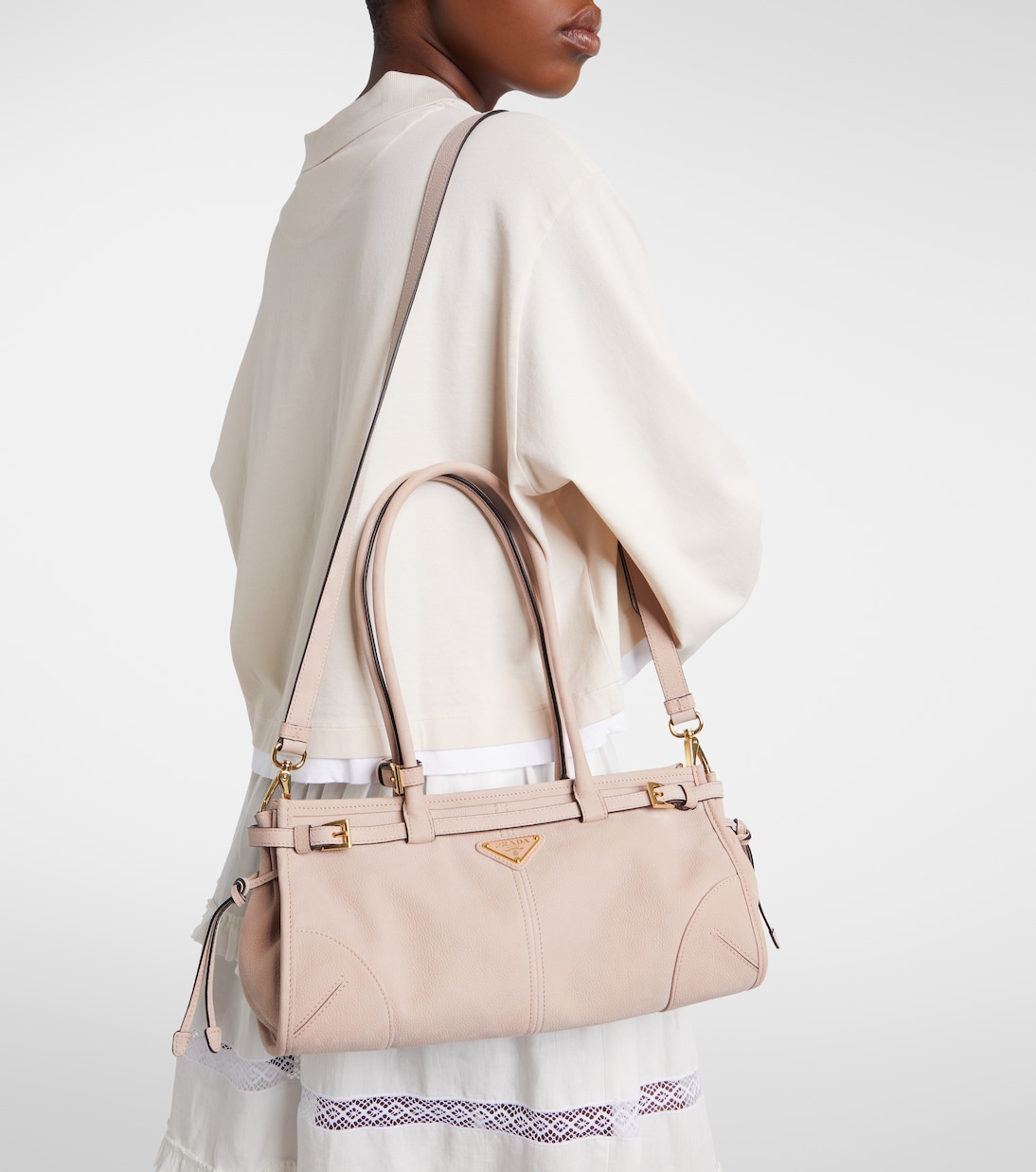 Schultertasche Prada Bonnie Medium aus Leder | Prada