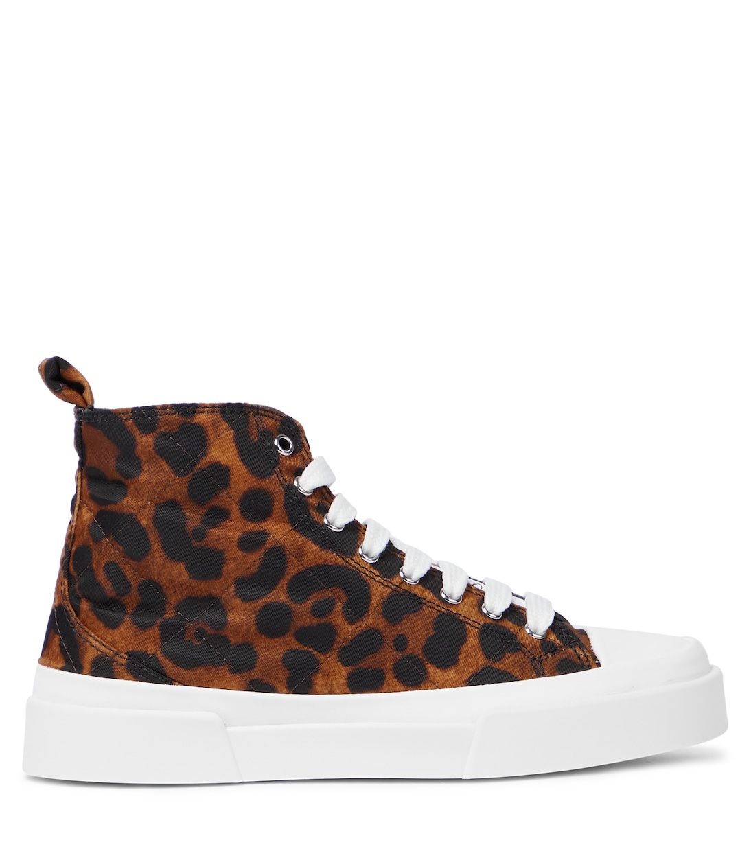 Portofino leopard-print canvas sneakers | Dolce&Gabbana Kids