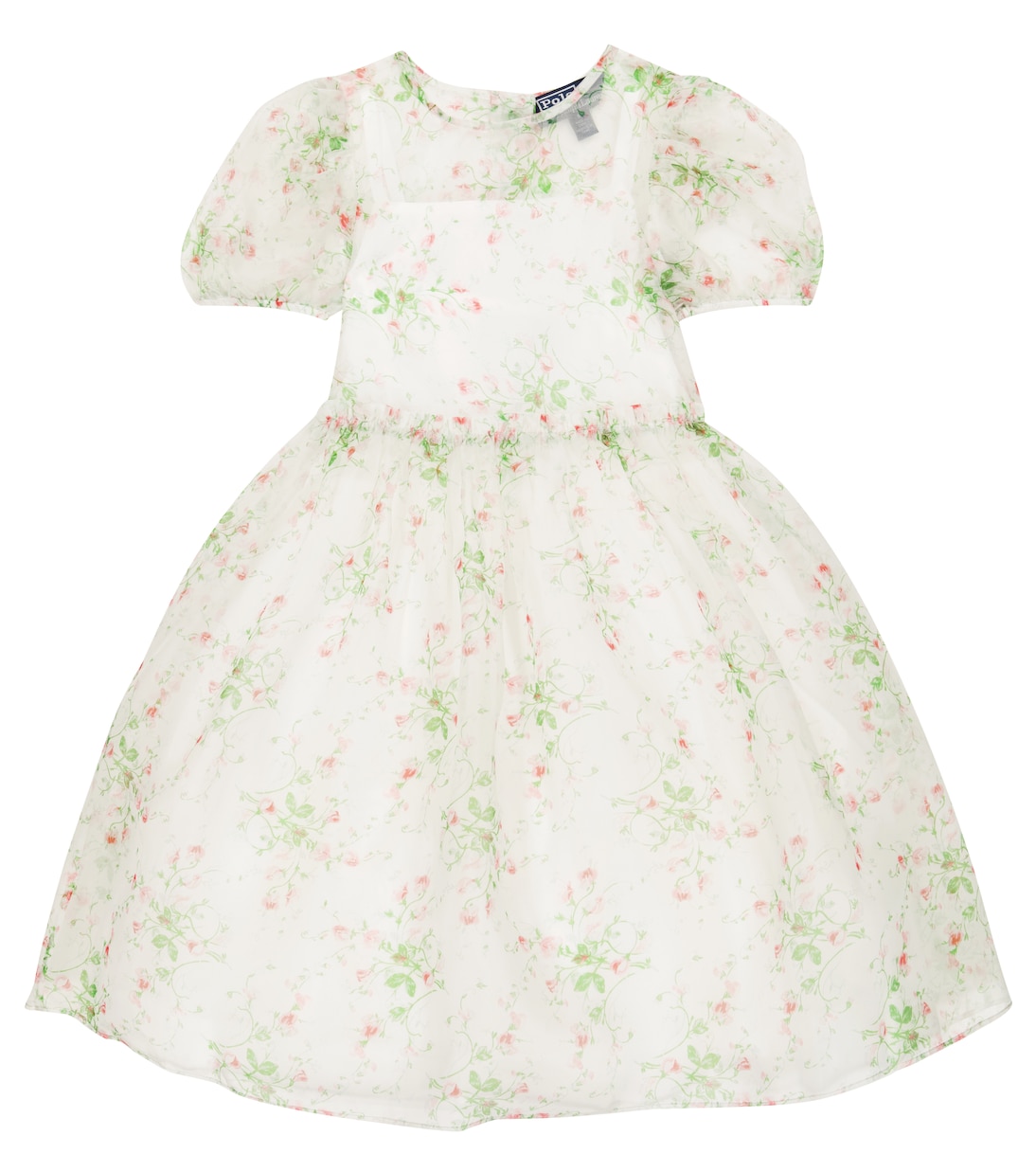 Robe en coton et tulle à fleurs | Polo Ralph Lauren Kids