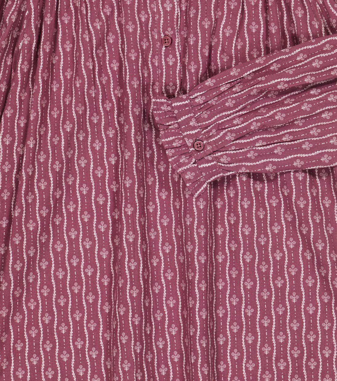 Folsom floral cotton blouse | Caramel