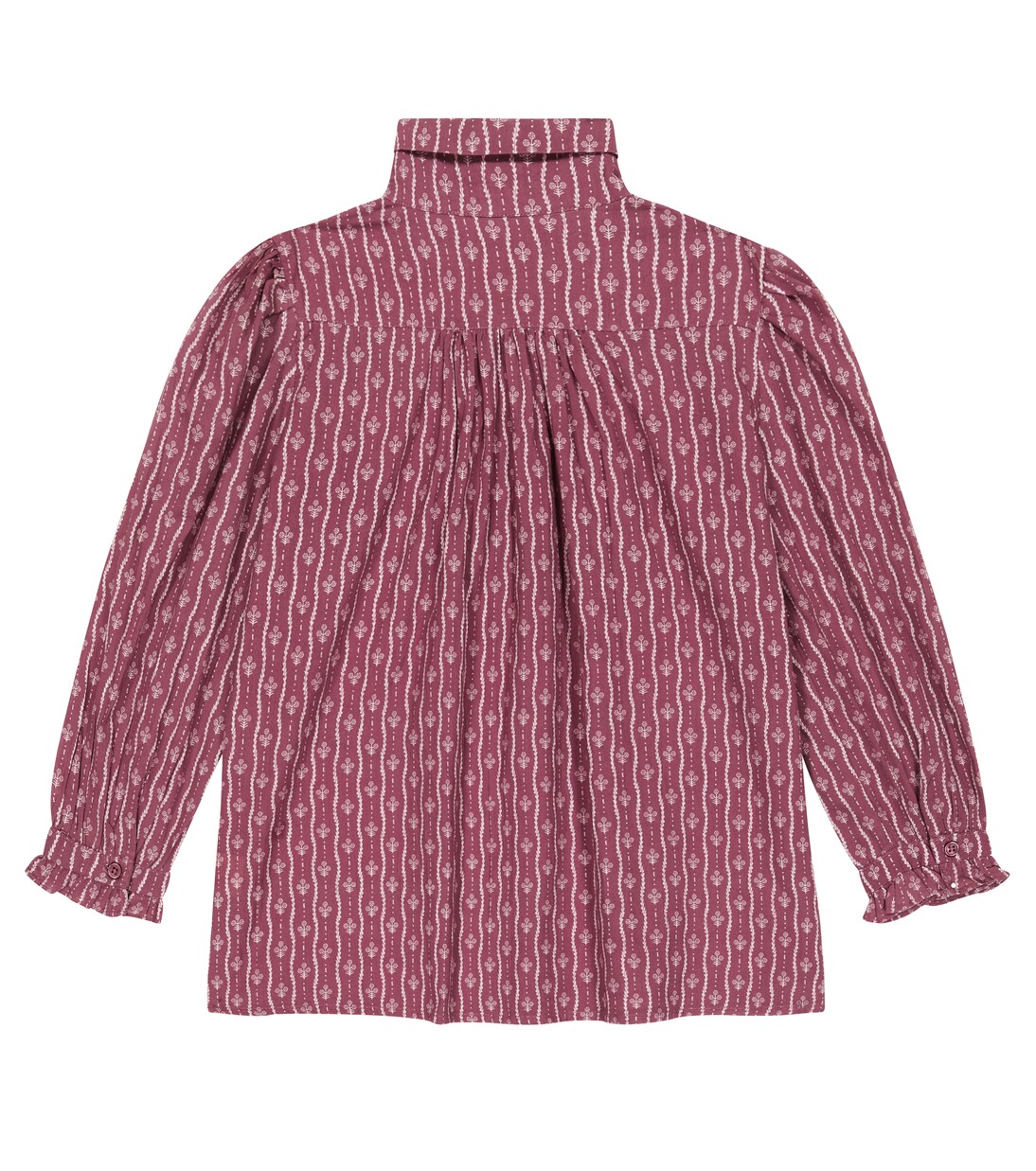 Folsom floral cotton blouse | Caramel