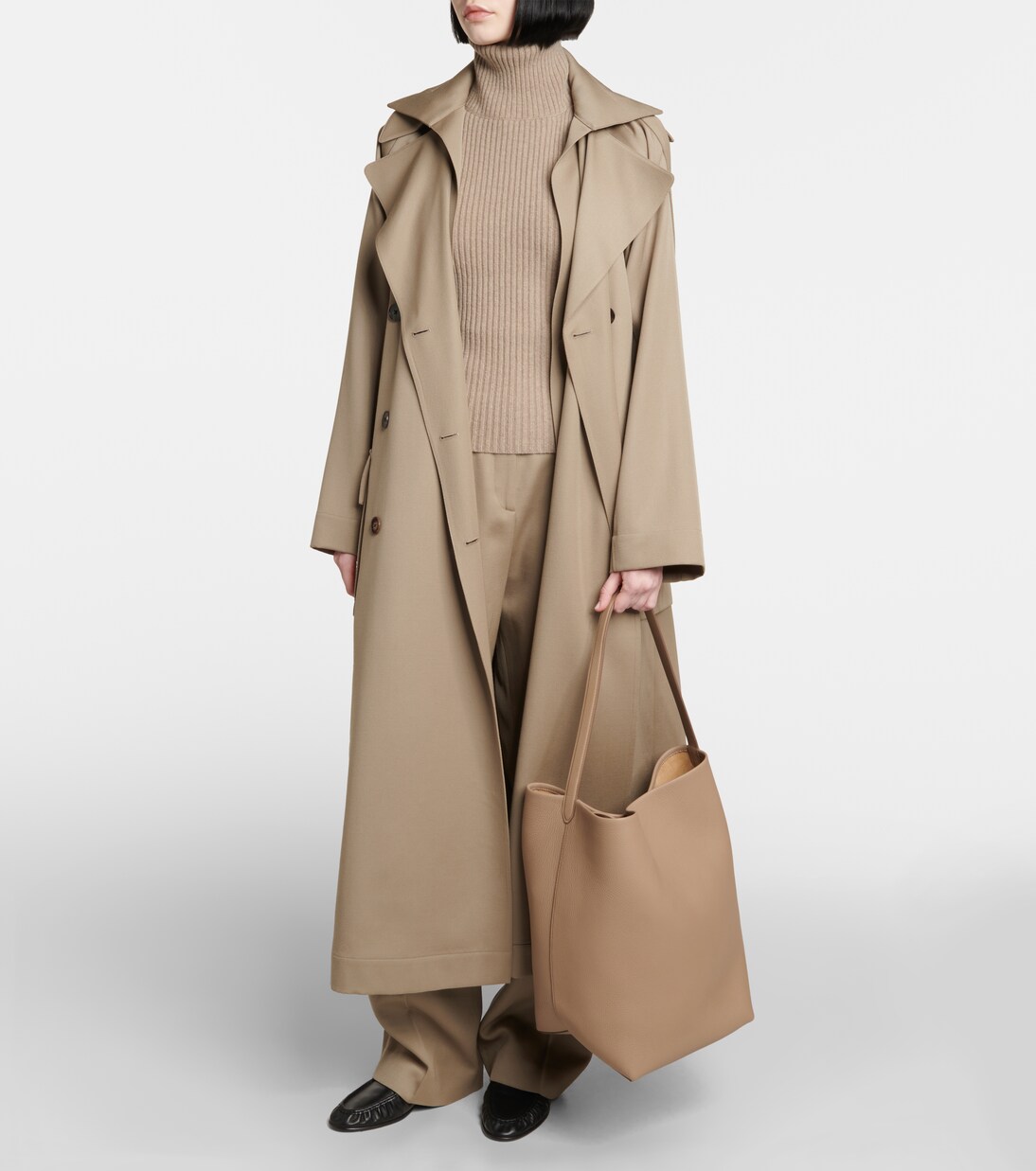 Park Large leather tote bag | The Row