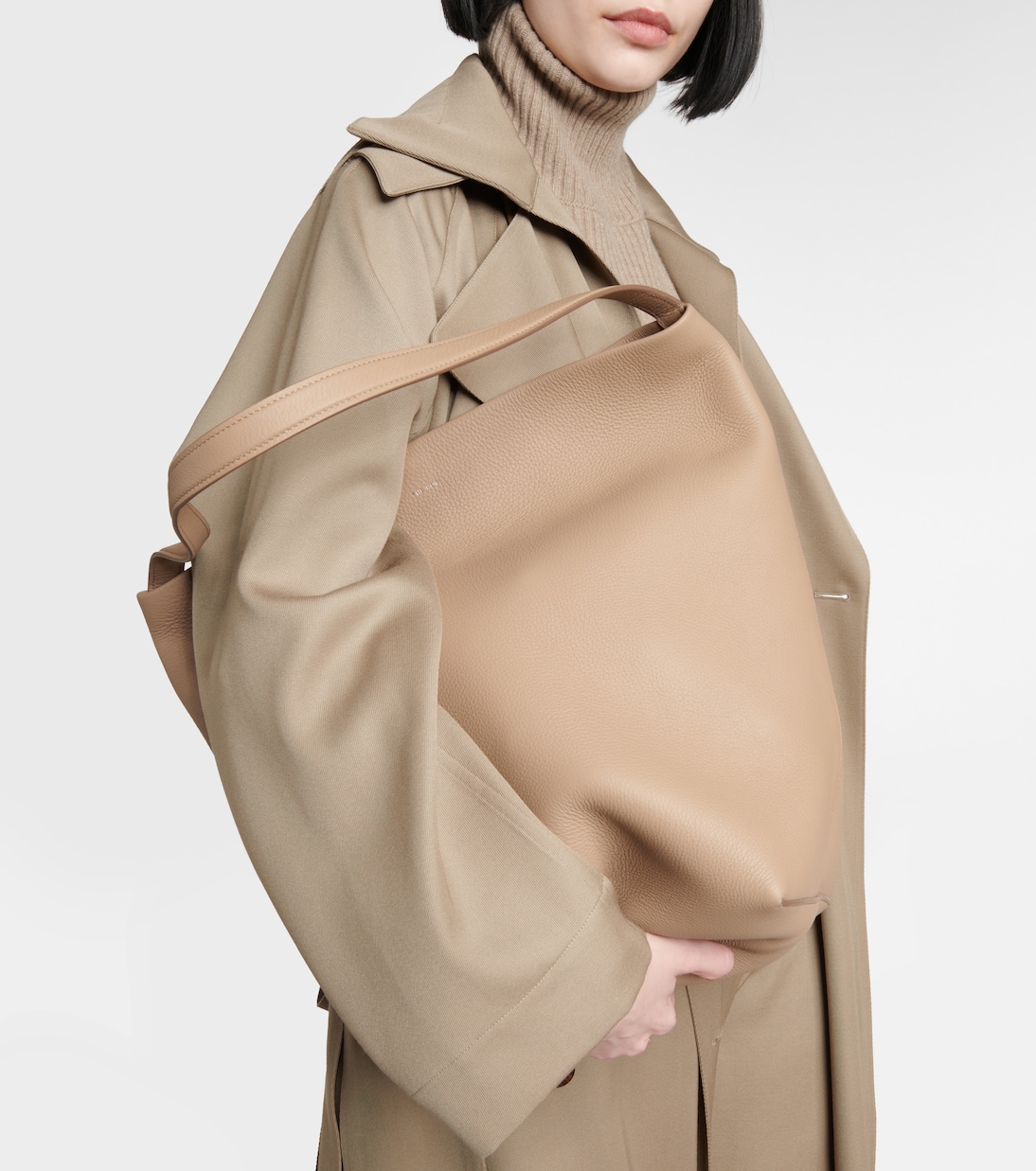 Park Large leather tote bag | The Row