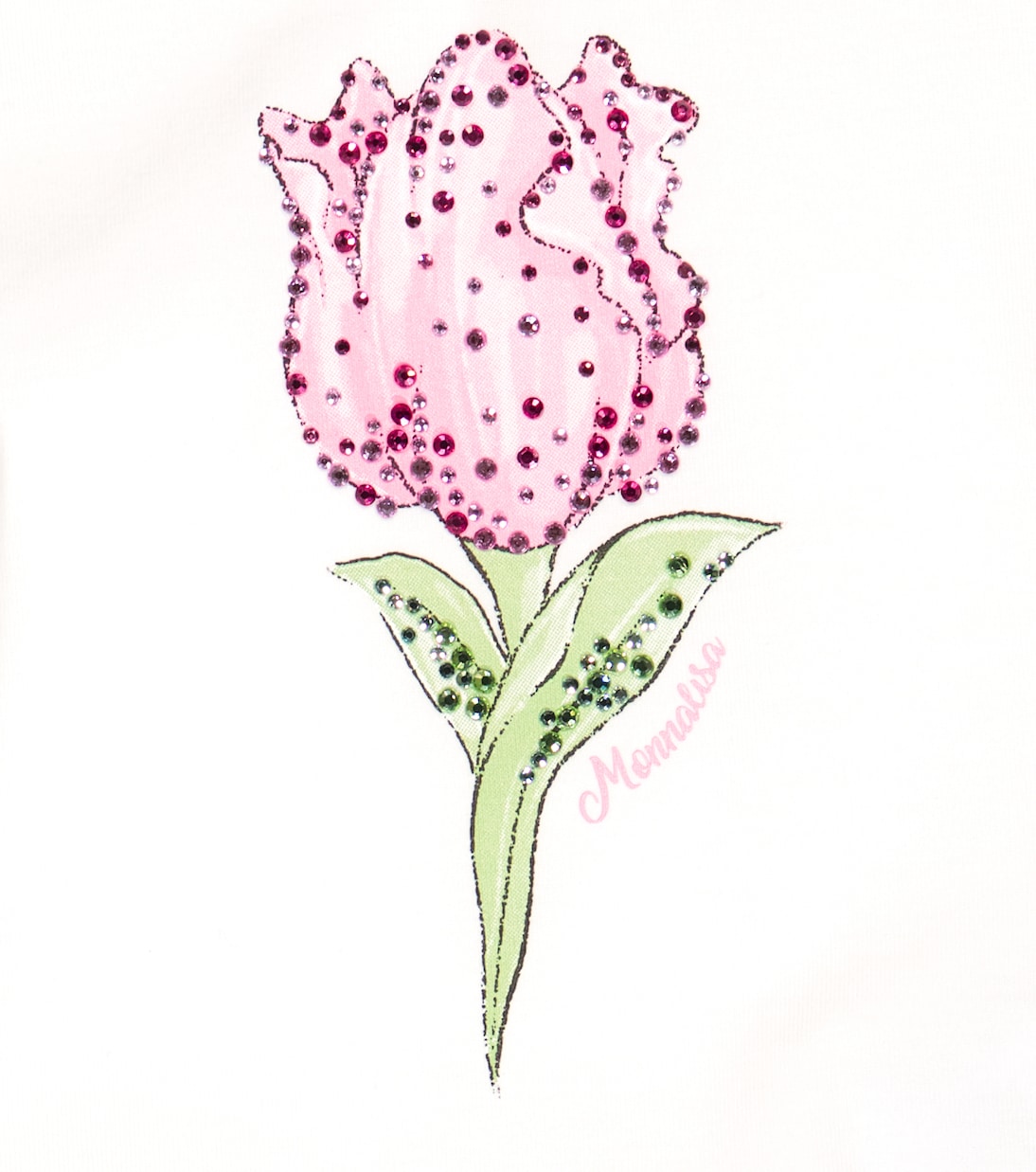 Baby embellished floral cotton-blend dress | Monnalisa