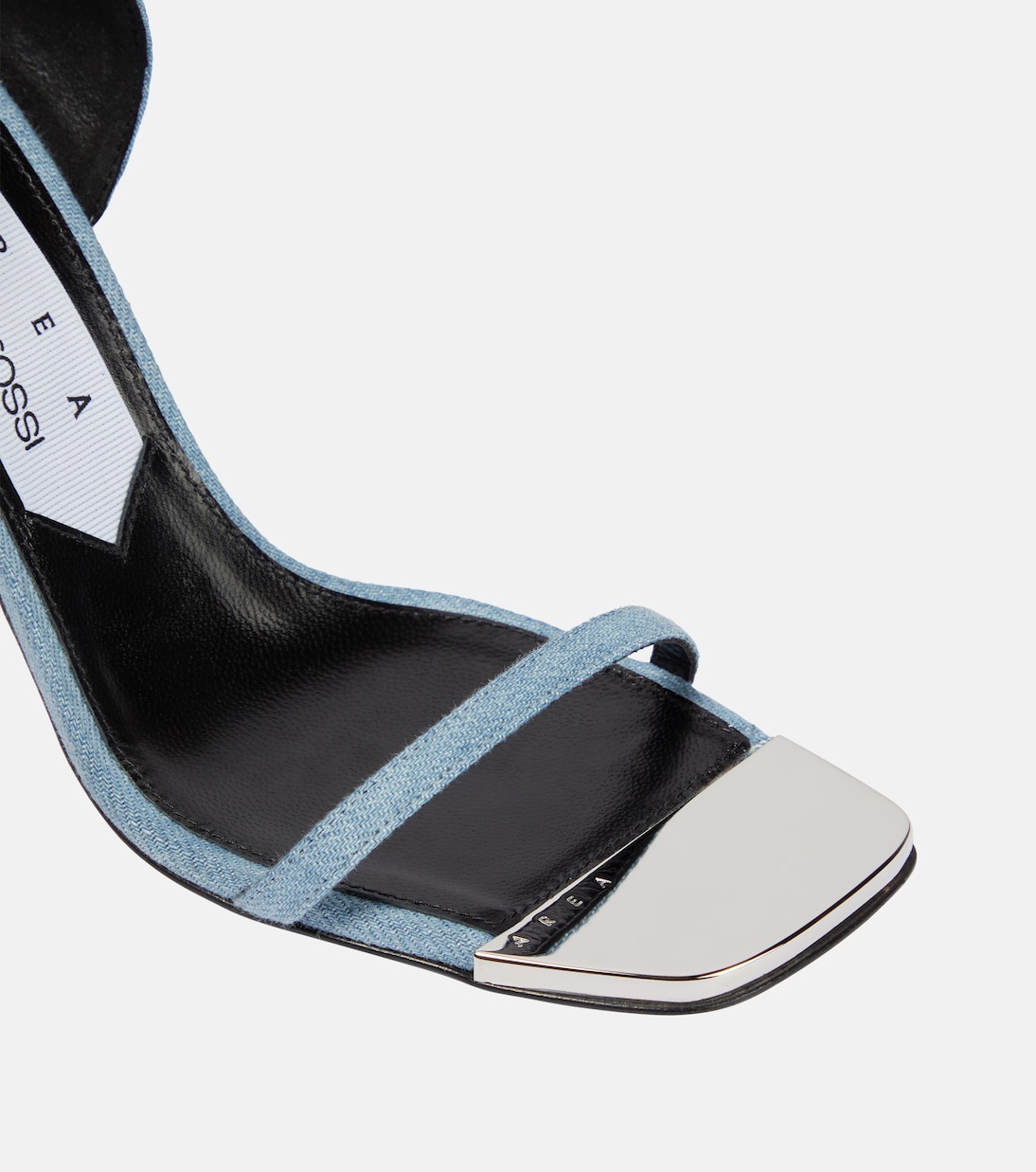 X Sergio Rossi Sandalen Amazona aus Denim | Area