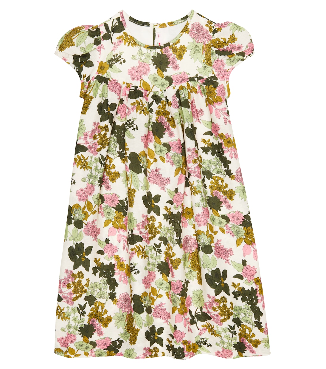Arletty floral linen and cotton dress | Bonpoint