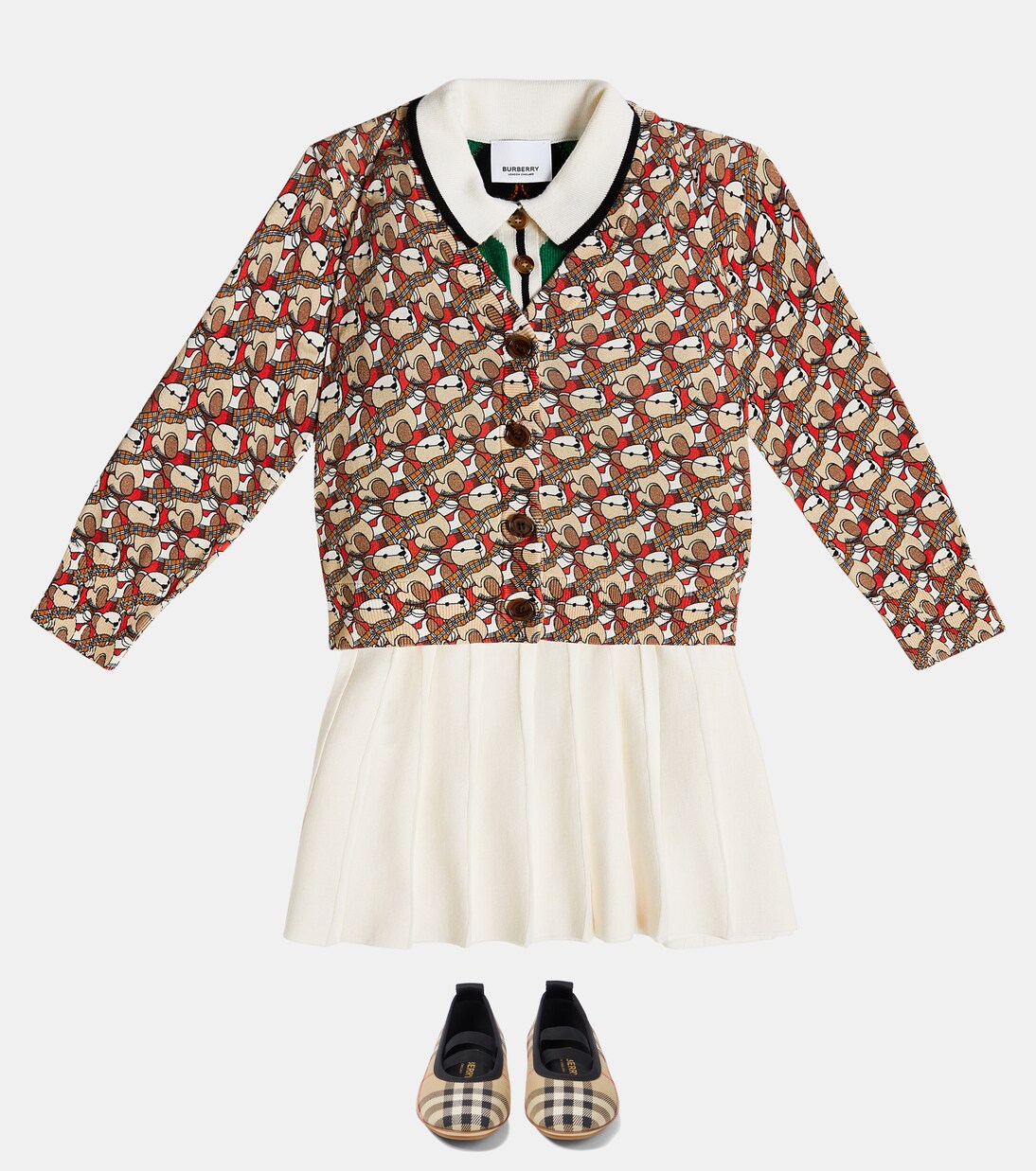 Cardigan Thomas Bear en coton | Burberry Kids