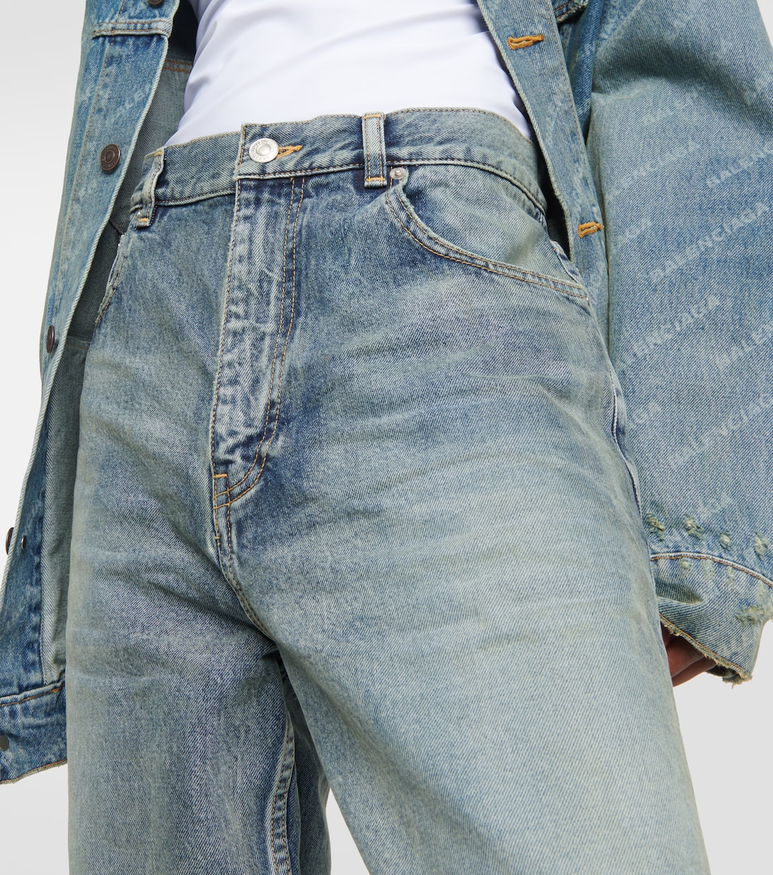 Jean ample à taille mi-haute | Balenciaga