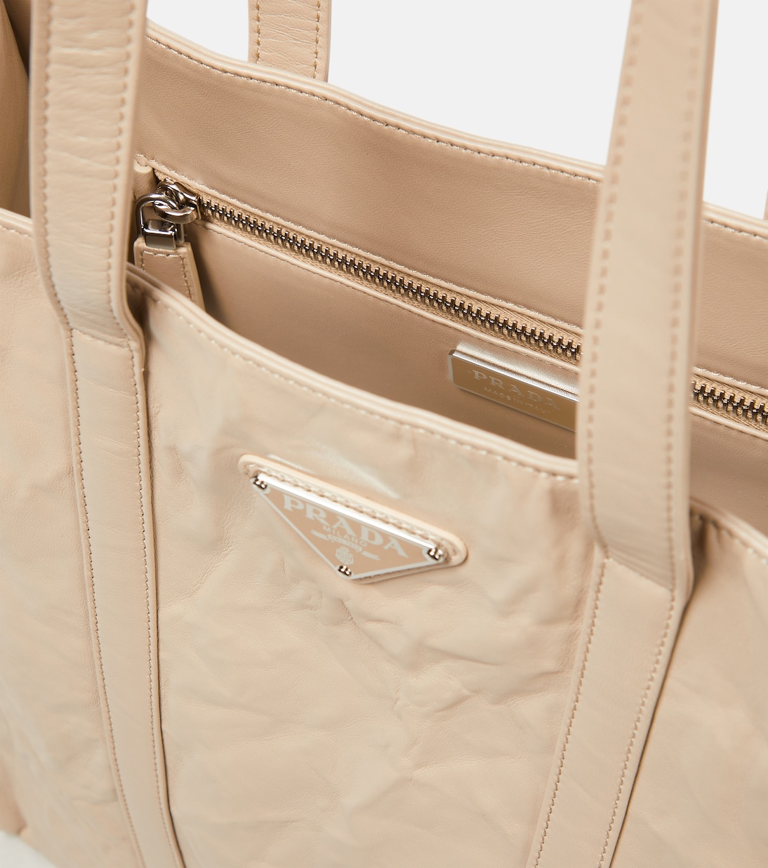 Small leather tote bag | Prada