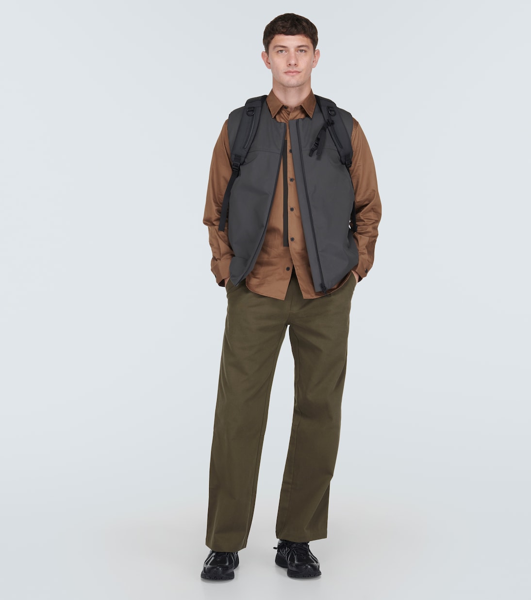 Boot cotton twill cargo pants | GR10K