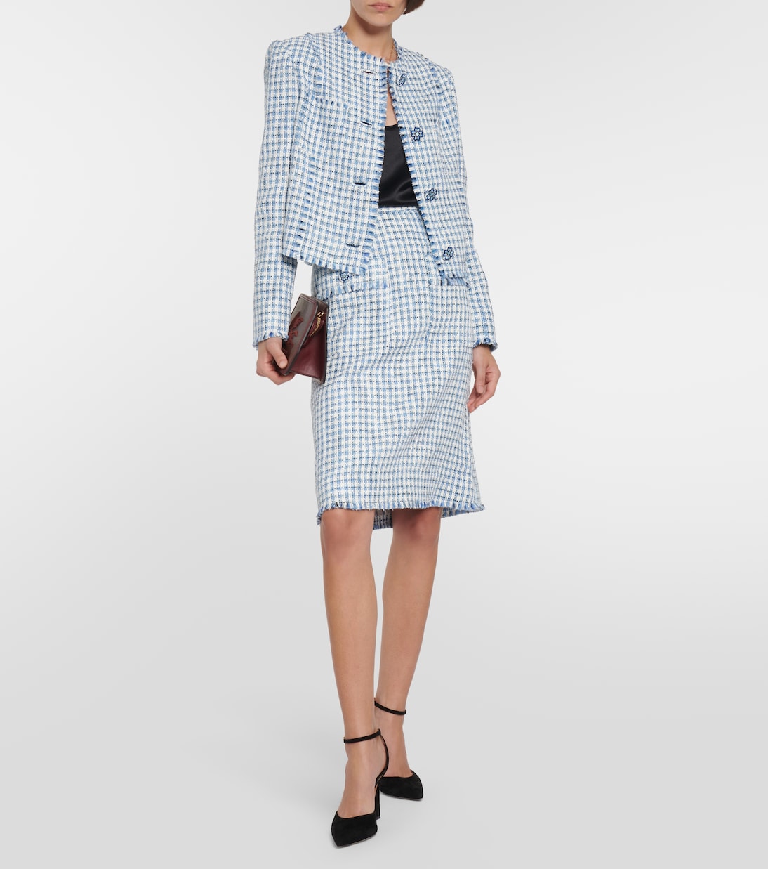 Checked bouclé jacket | Etro