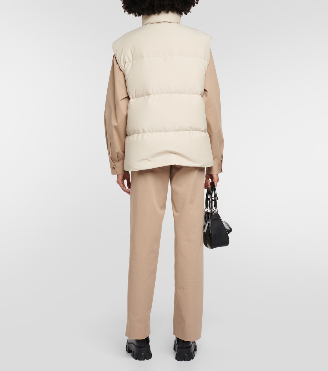 Veste doudoune sans manches à logo | Prada