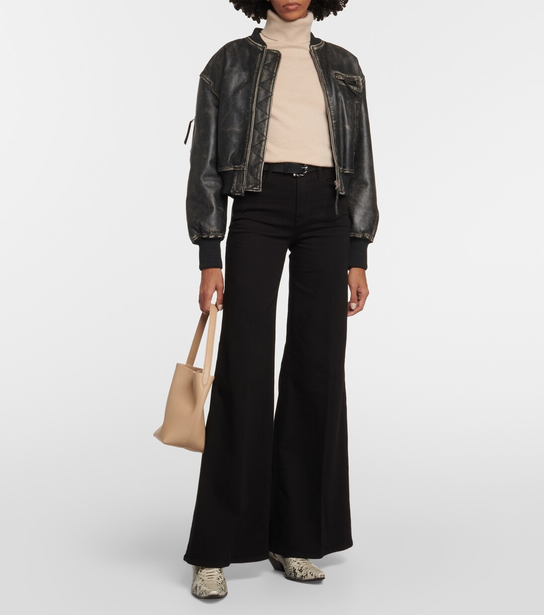 Le Palazzo high-rise flared jeans | Frame