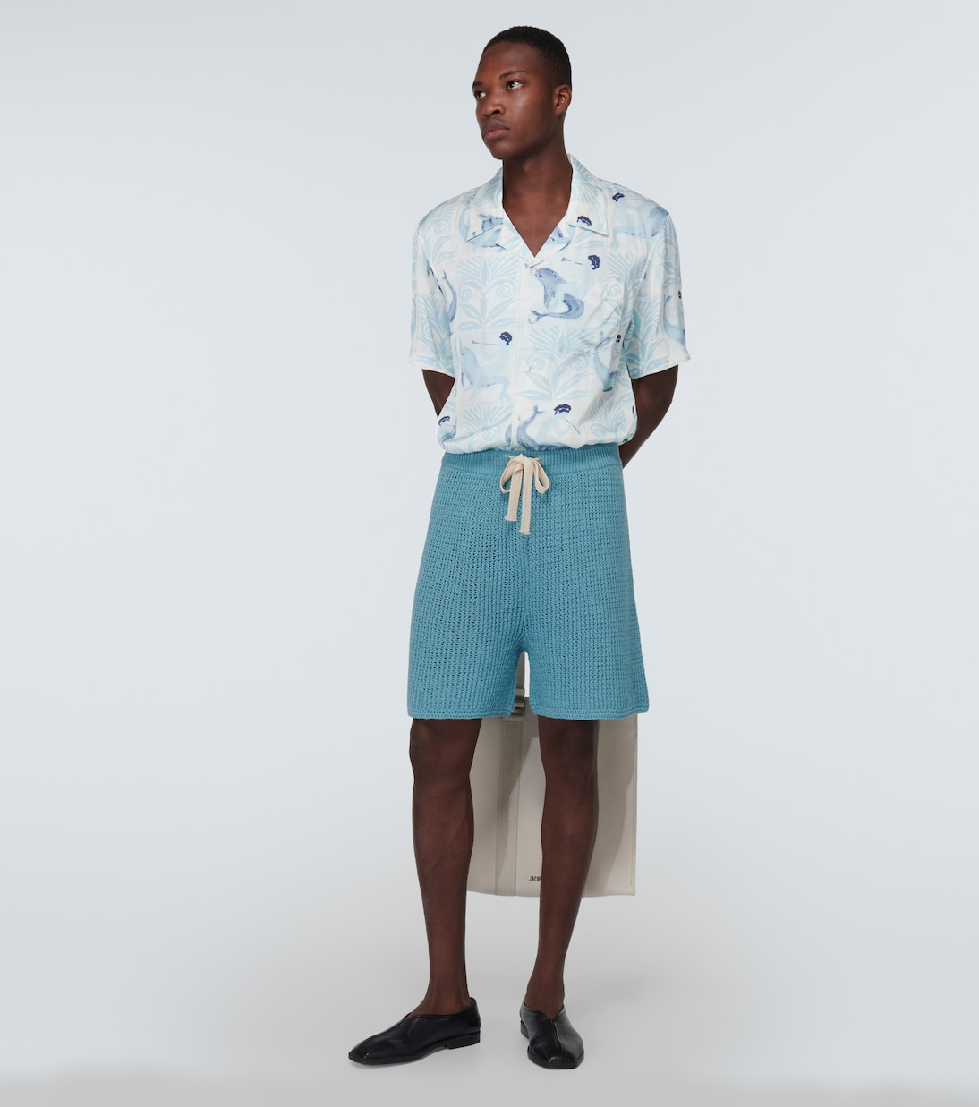 Printed bowling shirt | Commas