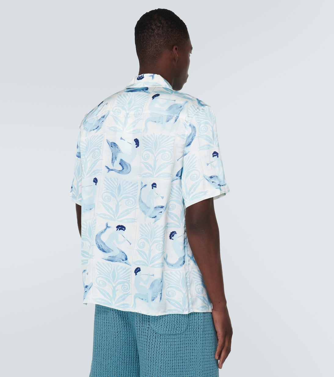 Printed bowling shirt | Commas