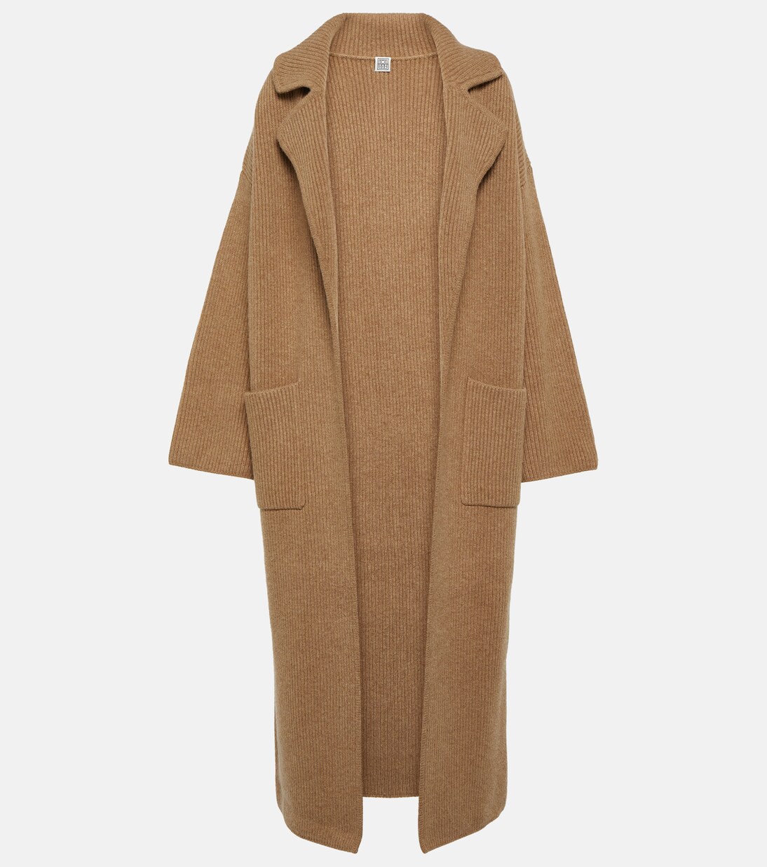 Ribbed-knit wool-blend coat | Toteme