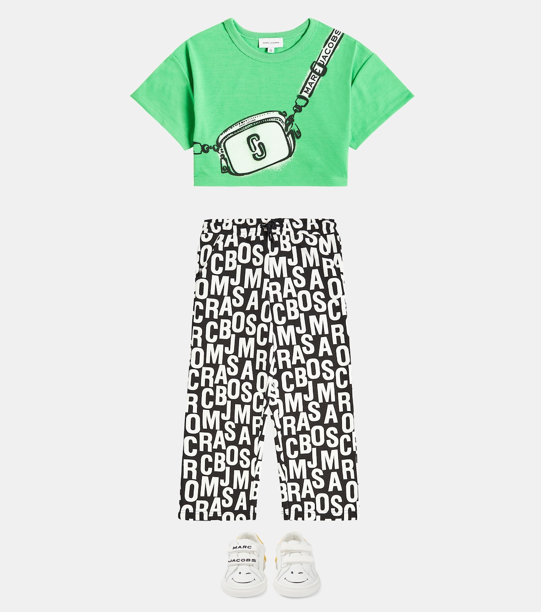 로고 코튼 블렌드 스웨트팬츠 | Marc Jacobs Kids