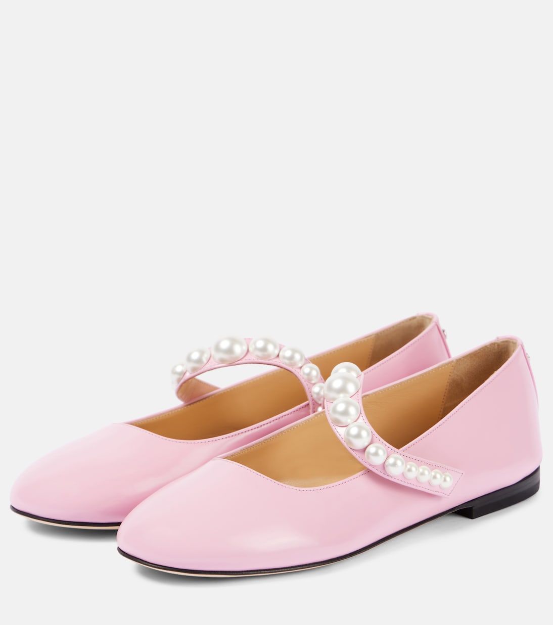 Sirene faux pearl leather Mary Jane flats | Mach & Mach