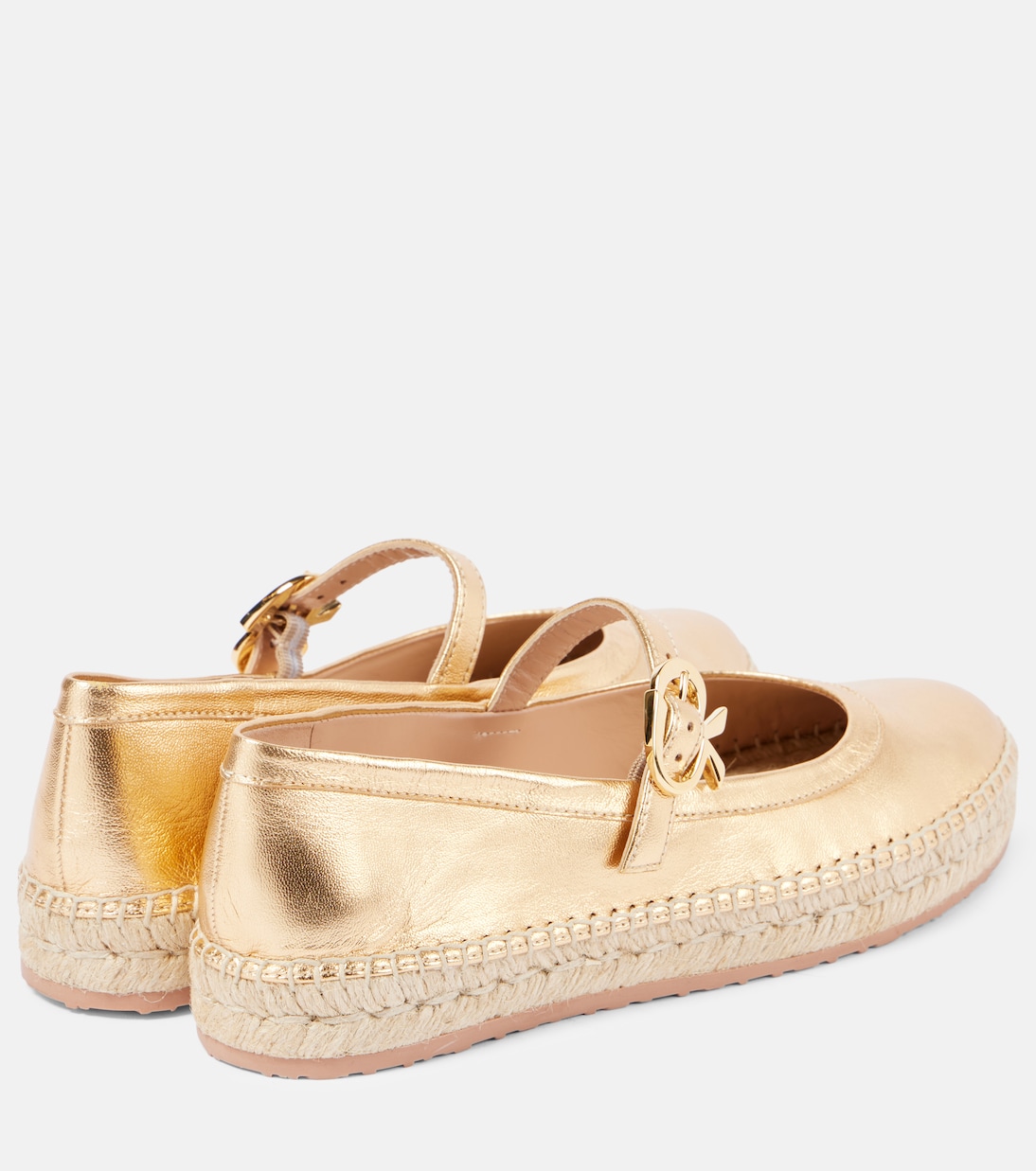 Elda metallic leather espadrilles | Gianvito Rossi