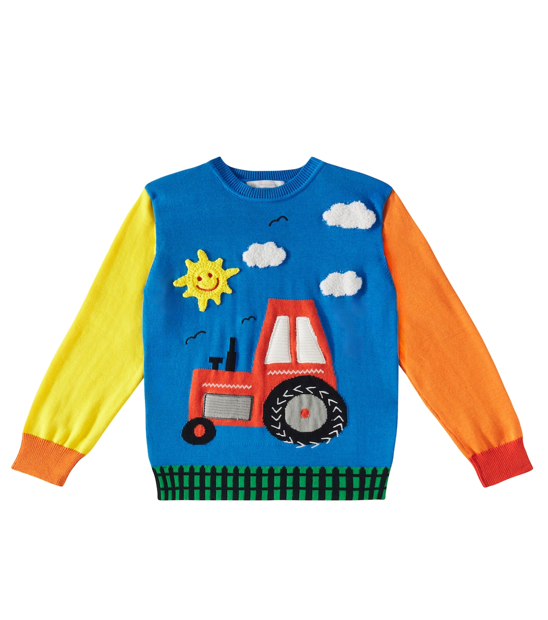 Jacquard cotton and wool sweater  | Stella McCartney Kids