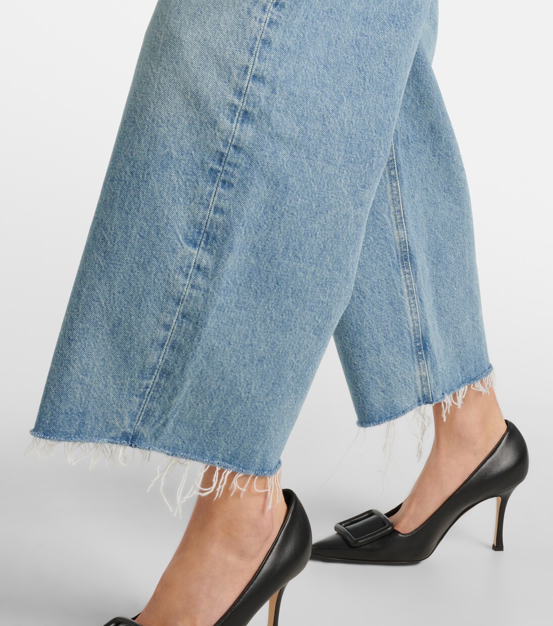 Mid-Rise Cropped Wide-Leg Jeans Ayla | Citizens of Humanity