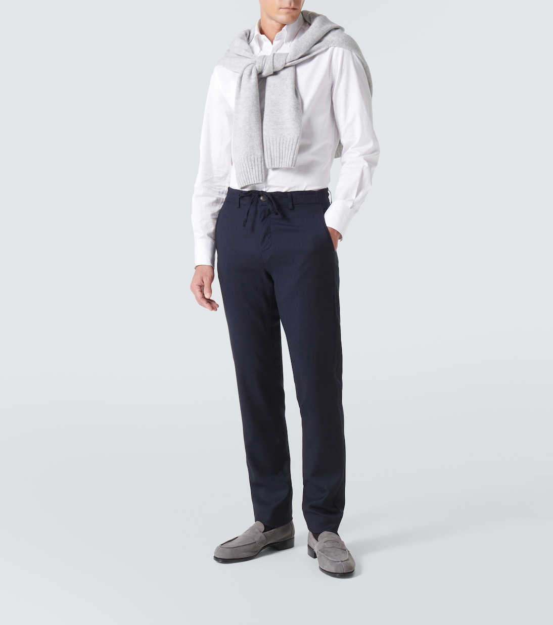 Cannes suede penny loafers | George Cleverley