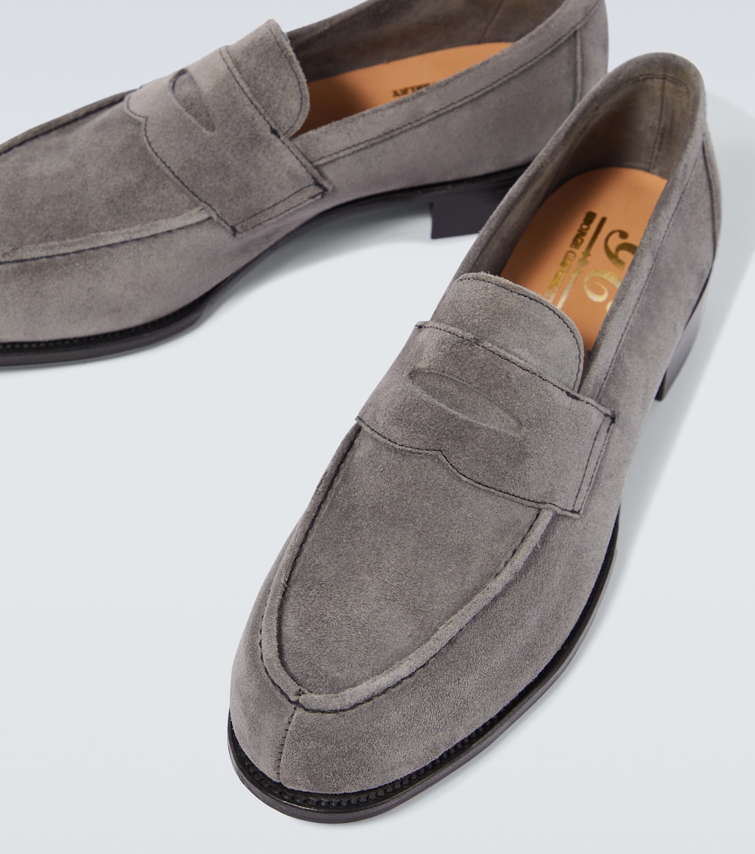 Cannes suede penny loafers | George Cleverley