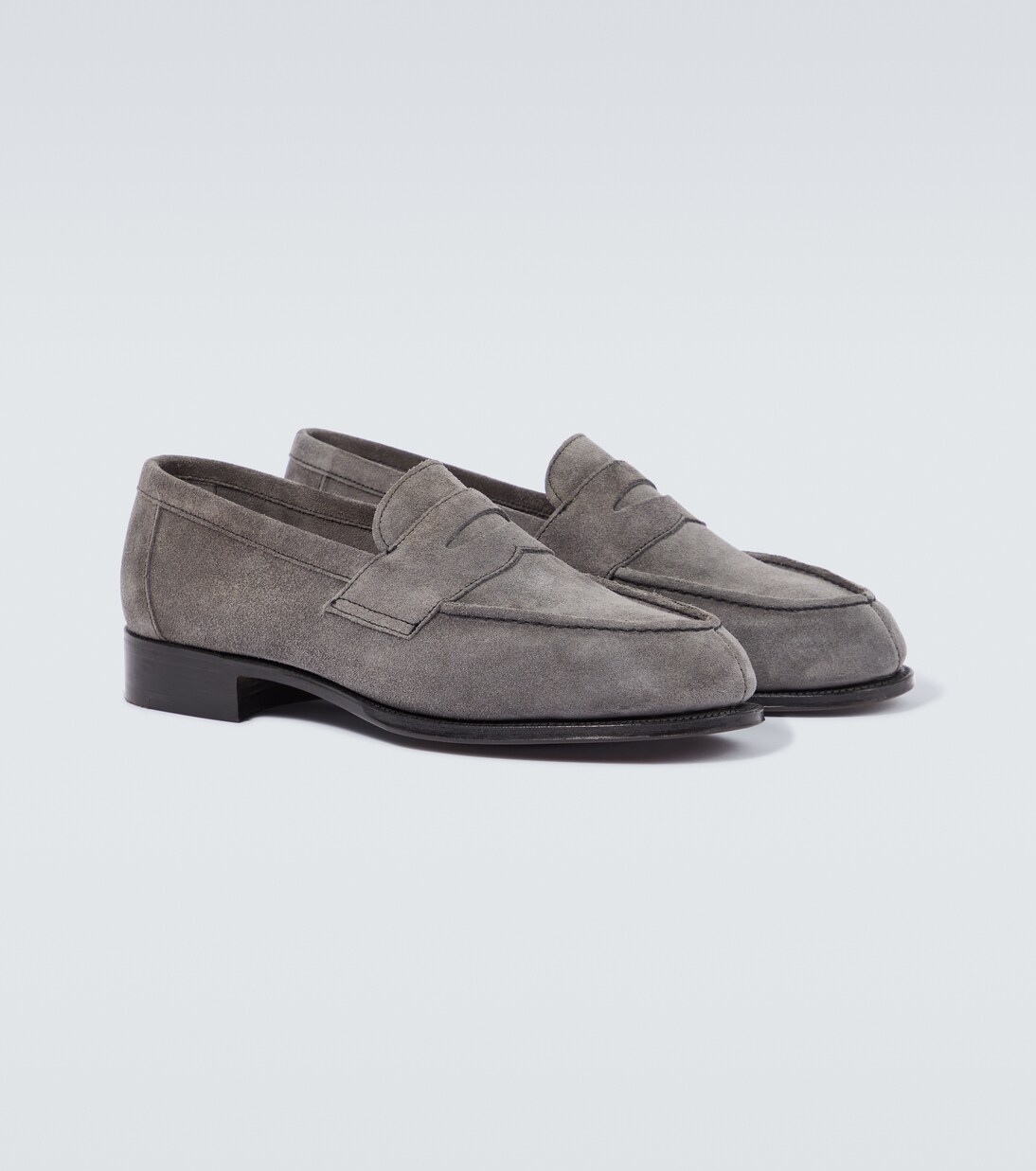 Cannes suede penny loafers | George Cleverley