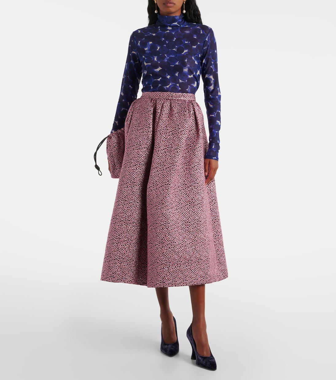 Midirock Soni aus Jacquard | Dries Van Noten