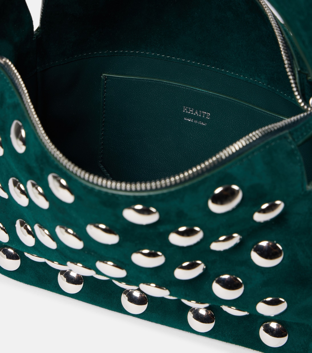 Borsa Elena Small in suede con borchie | Khaite