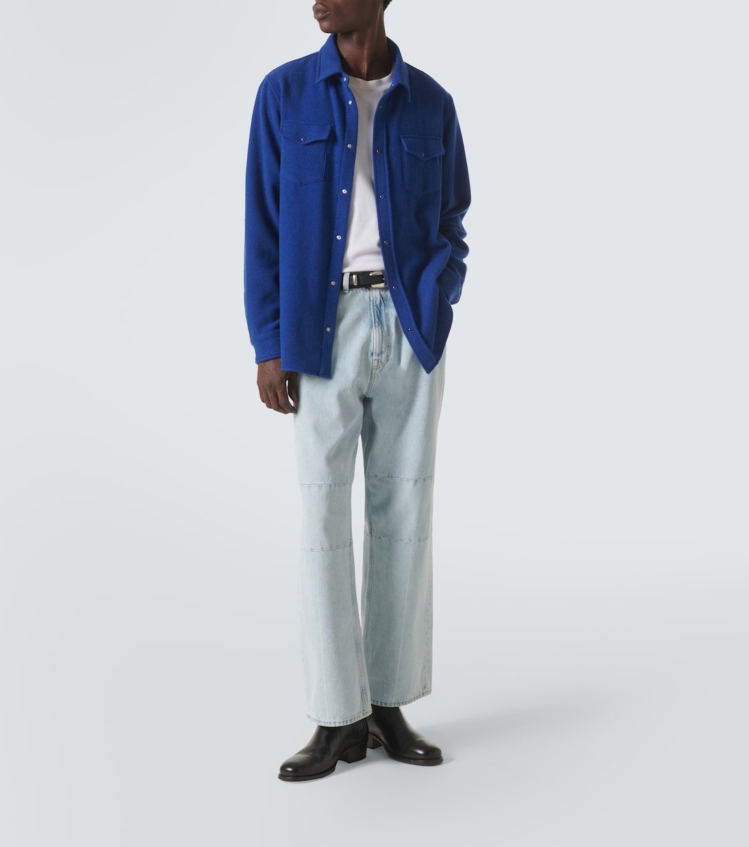 Hemd aus Kaschmir mit Lapislazuli | God's True Cashmere