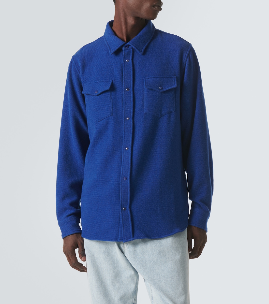 Hemd aus Kaschmir mit Lapislazuli | God's True Cashmere