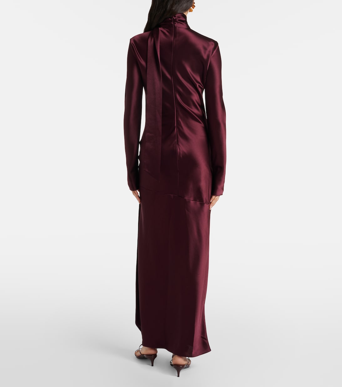 Maxikleid Emilie aus Satin | Galvan