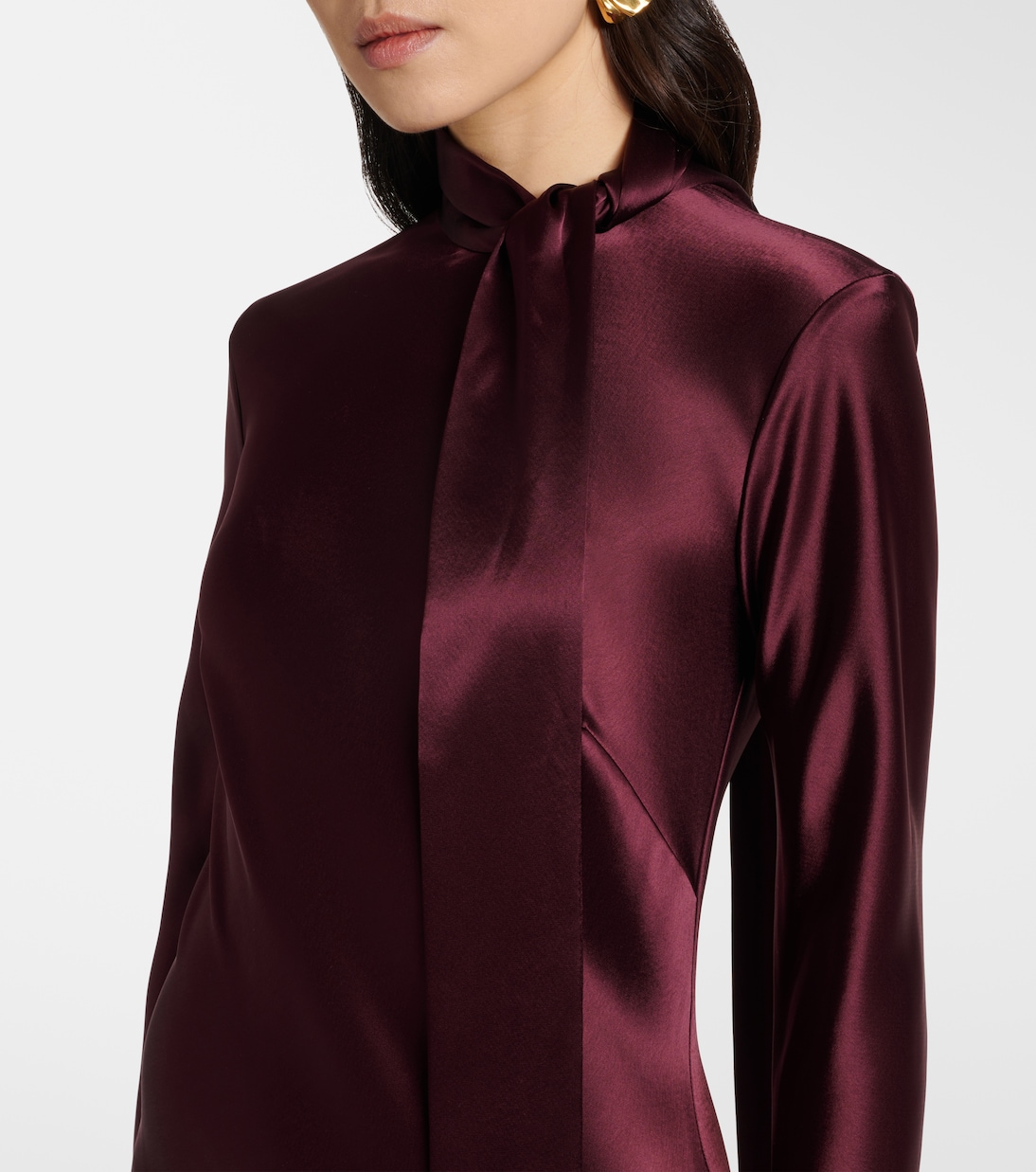 Maxikleid Emilie aus Satin | Galvan