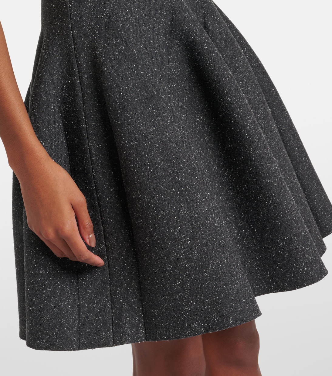 Minikleid Godet aus einem Seidengemisch | Alaïa