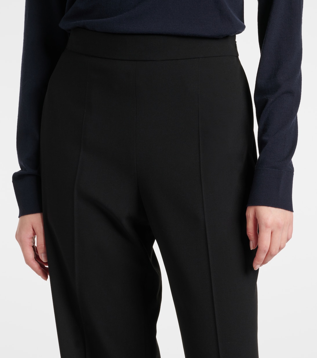 Dina wool-blend straight pants | The Row