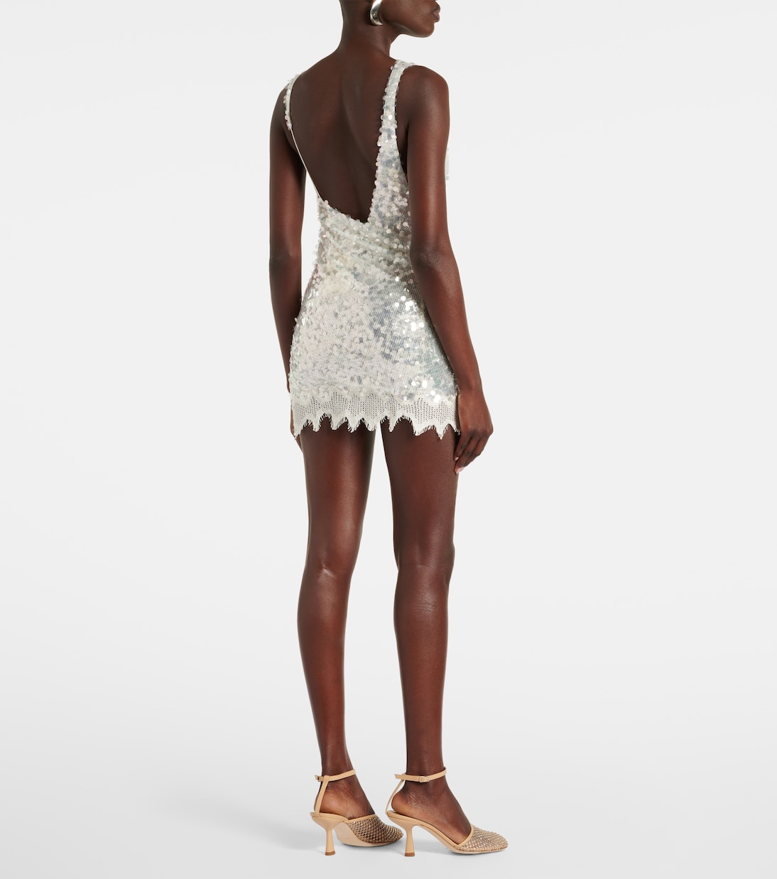 Minikleid Opaline mit Pailletten und Spitze | Christopher Esber