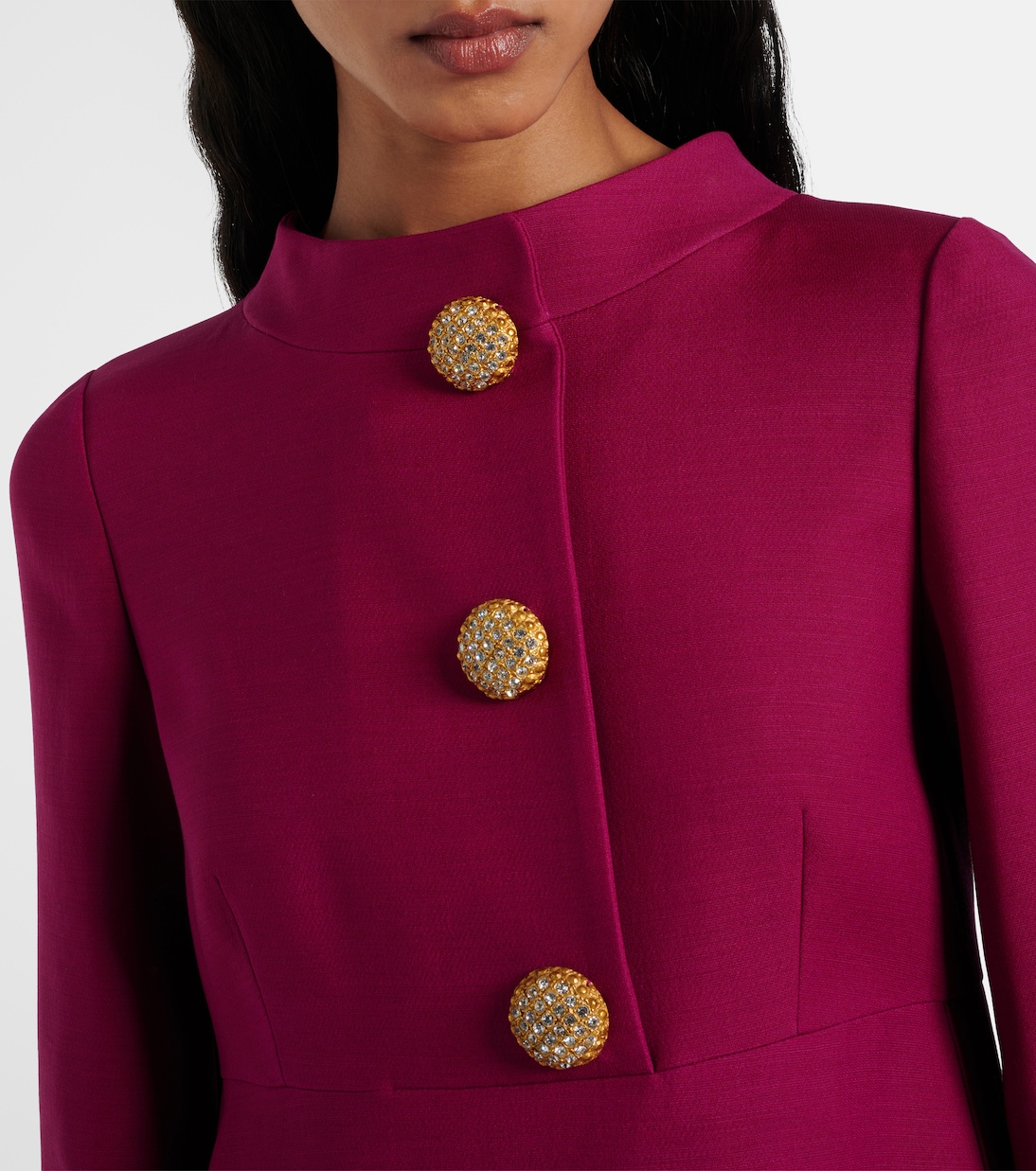 Embellished Crepe Couture midi dress | Valentino