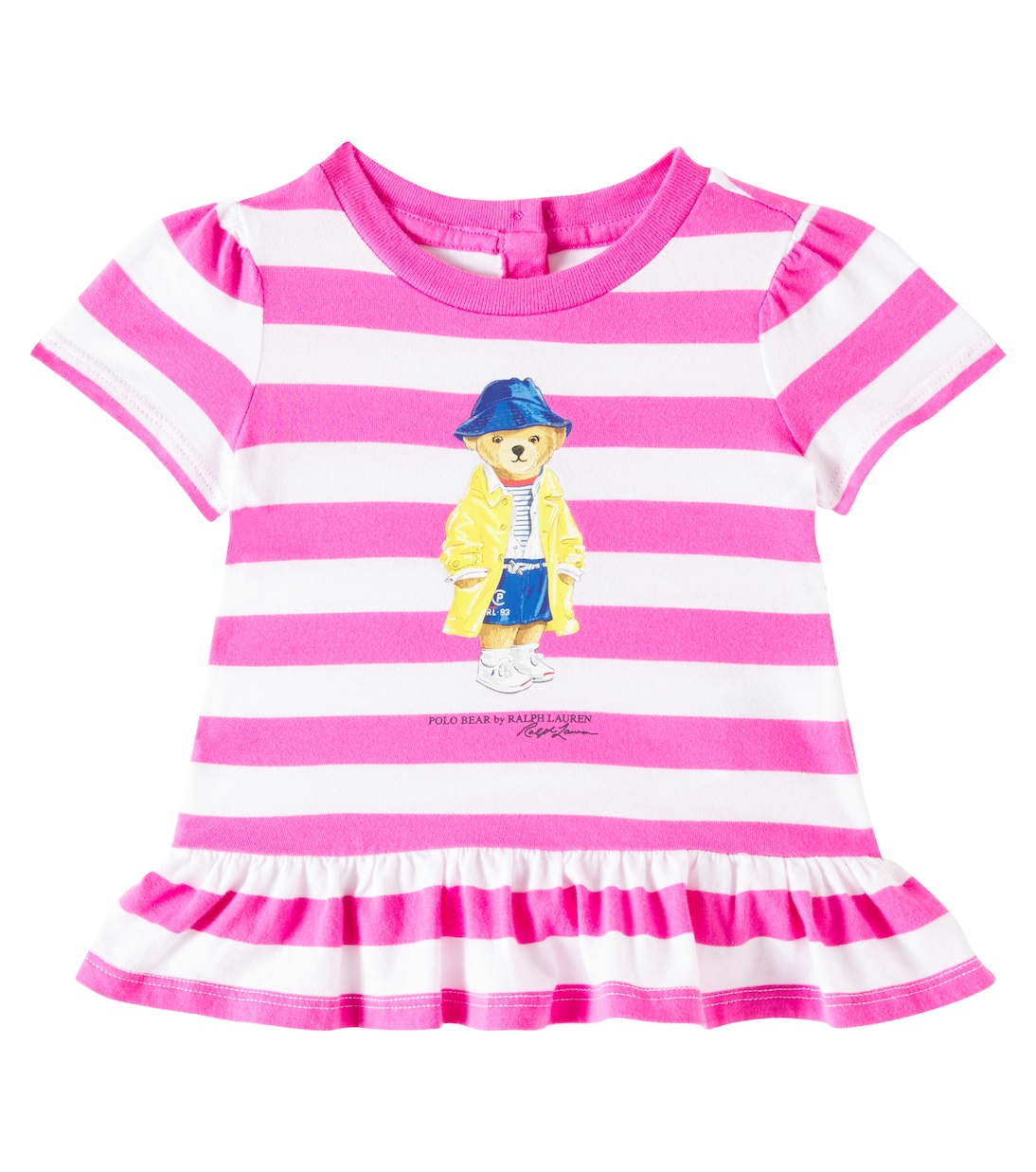Baby Polo Bear striped cotton dress | Polo Ralph Lauren Kids