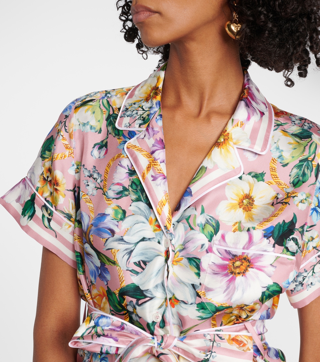 Bedruckte Bluse aus Seide | Dolce&Gabbana